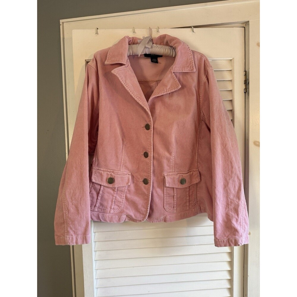 VTG Venezia Pink Corduroy Blazer jacket 18/20 90’s Career Light Academia Y2K